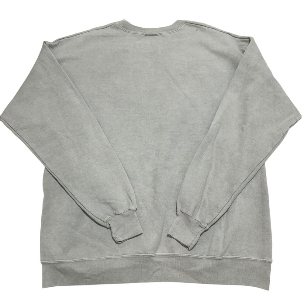 Playboy Women Size L Grey Stacked Logo Graphic Crewneck Sweatshirt NEW - Picture 3 of 4